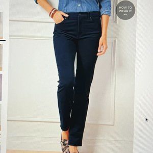 Talbots Corduroy Straight Leg Pant, Dark Navy (Indigo)